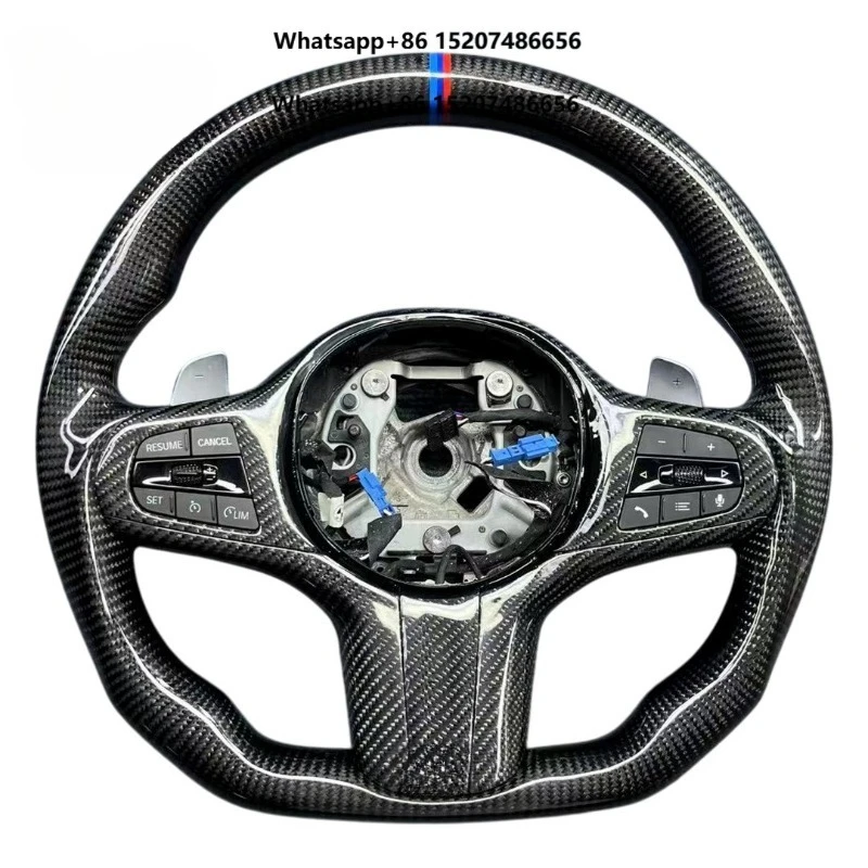 for X4 G02 F98 Sport Car Interior Accessories Auto Parts Modify Racing Style Custom Real Carbon Fiber Steering Wheel