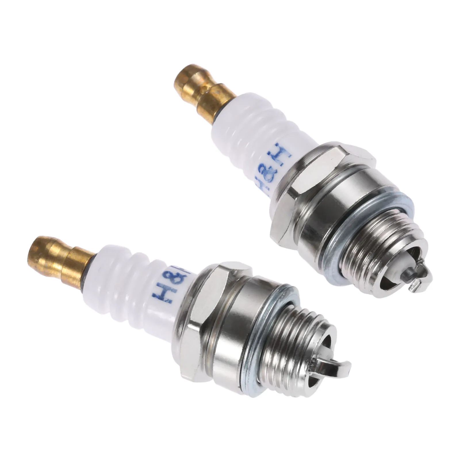 Запасные части DRELD L7T для бензопилы, кусторез, Свеча зажигания для 2-тактных стриммеров, запчасти для триммера, 2 шт.