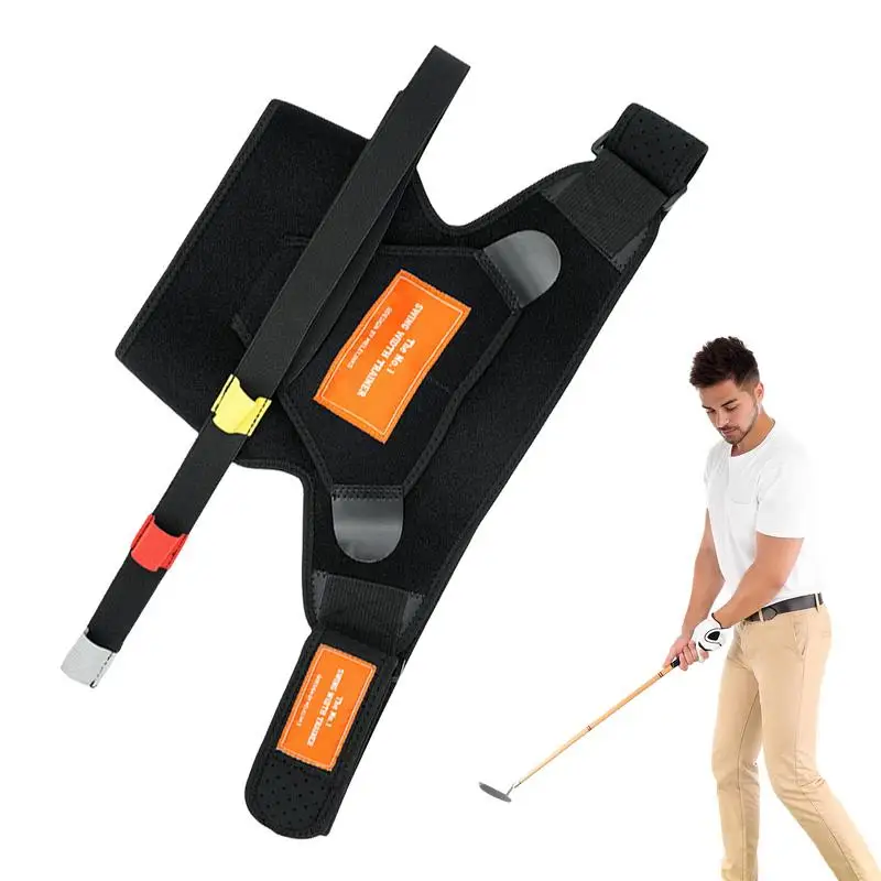 

Golf Grip Trainer Training Swinging Universal Arm Brace Increase Swing Strength Golf Exercicer For Courtyards Golf Course Golf