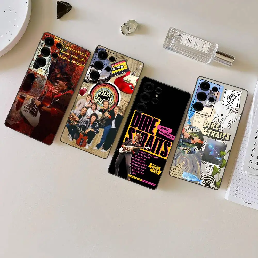 D-Dire S-Straits Singer Phone Case For Samsung S 24 Fe 25 Ultra Plus 20 Lite 21 30 22 23 24 22 Ultra 5G Fundas