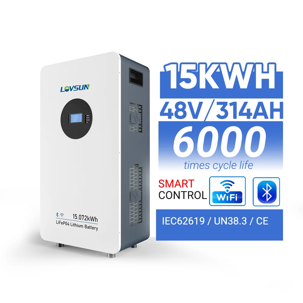 5/10/15Kwh Lithium Ion Battery 48V 314Ah Lifepo4 BMS Battery 15 kwh 15kw 15 Kva 15Kva Solar Home Energy Solaire Batterie Lithium