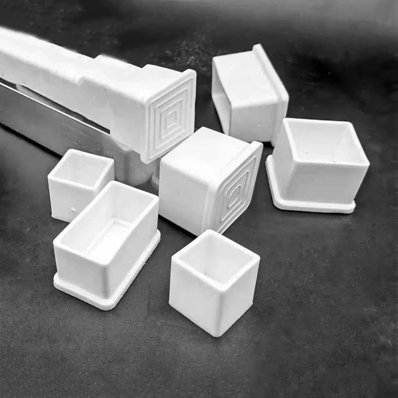 4-30 Stücke PVC Weiß Möbel Tisch Fuß Spitze Stühle Beine Pad Schutz Abdeckung Runde/Quadratische Rohr Stecker Deckel Rohr Loch Schutz Kappe