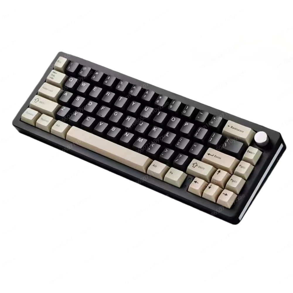 2024 New AL66 Mechanical Keyboard Aluminium Alloy Multifunctional Knob Three Mode RGB Gaming Keyboard Hot Swap Gasket Pc Gamer