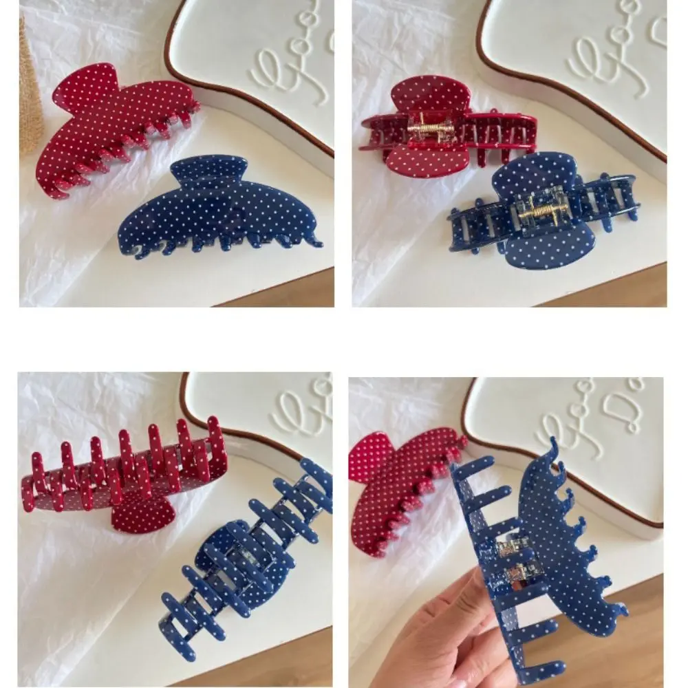 

Personalized Hairpin Acetic Acid Hair Claw Large Colorful Acetate Shark Clip Korean Style Geometry Grab Clip Female