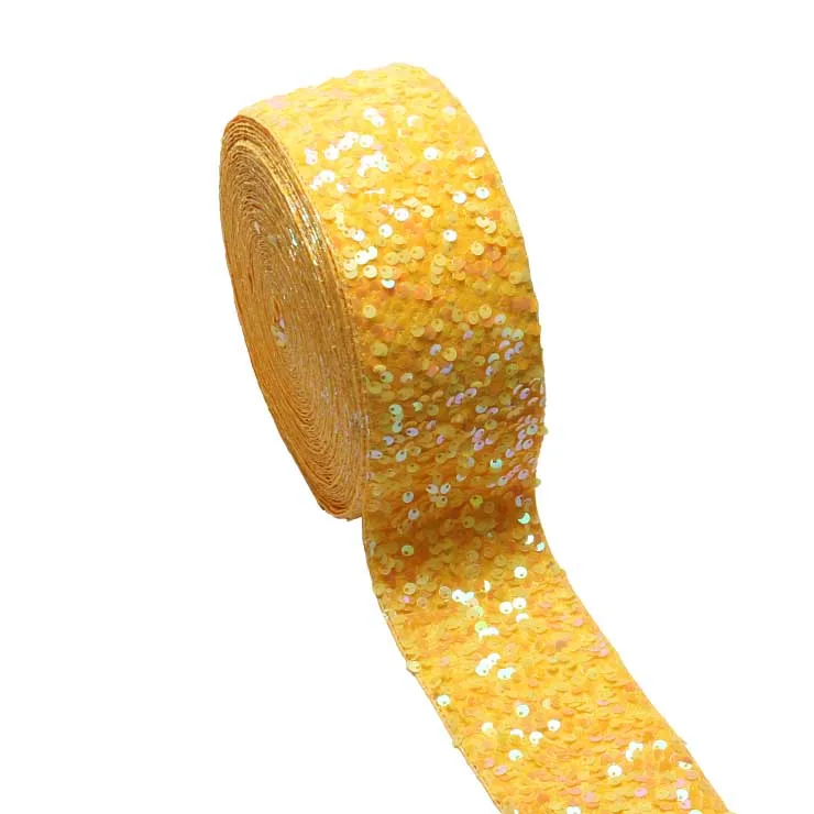 Cheap Velvet Sequin Ribbon 75mm 3\'\' DIY for Hairbows Craft Materials 20yards/lot