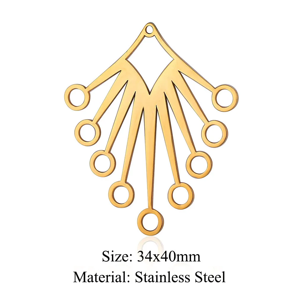 10pcs/lot Stainless Steel Triangle DIY Charm Pendant Wholesale Geometry Heart Jewelry Findings Necklace Making Top Quality