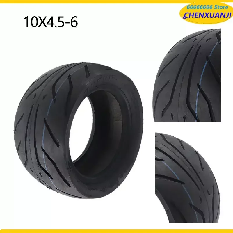 

10x4.50-6 TUOVT Tire Tubeless Wear-Resistant Fat Tyre for Electric Scooter 10 Inch Front Rear Wheel Vacuum High Quality Parts