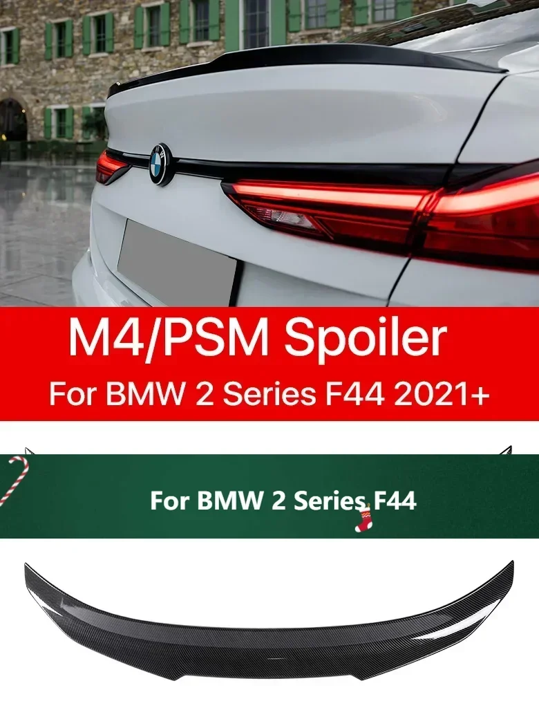 

New! Gloss Black Rear Lip Bumper Trunk Roof Boot Spoiler M4 PSM Style Wing Tail Kit for BMW 2 Series F44 2021 2022 2023 2024 Car