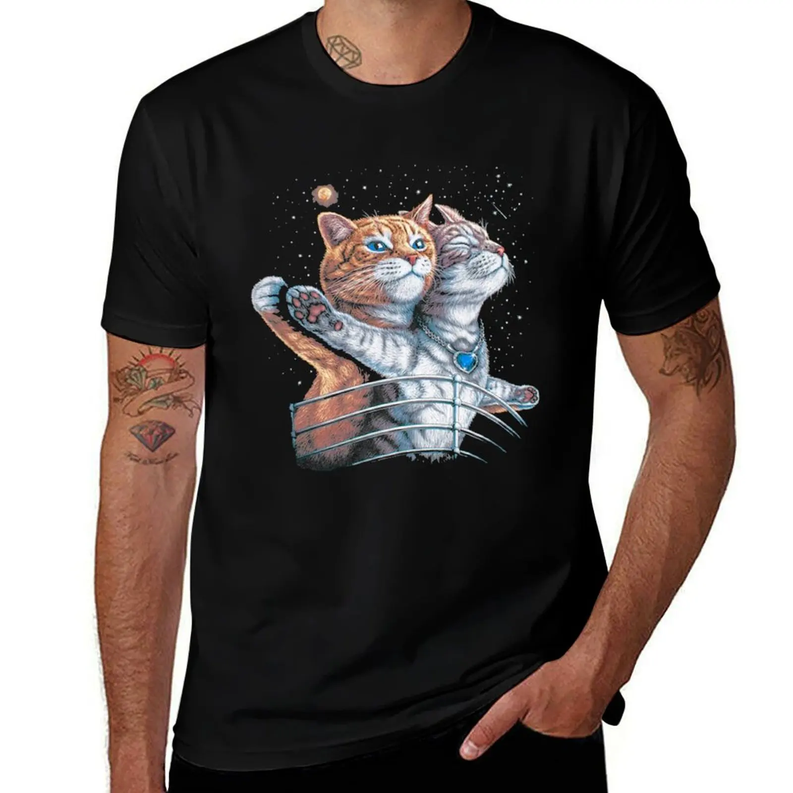 

Titanic cats - funny gifts T-Shirt Large Size Short Sleeve T-Shirt