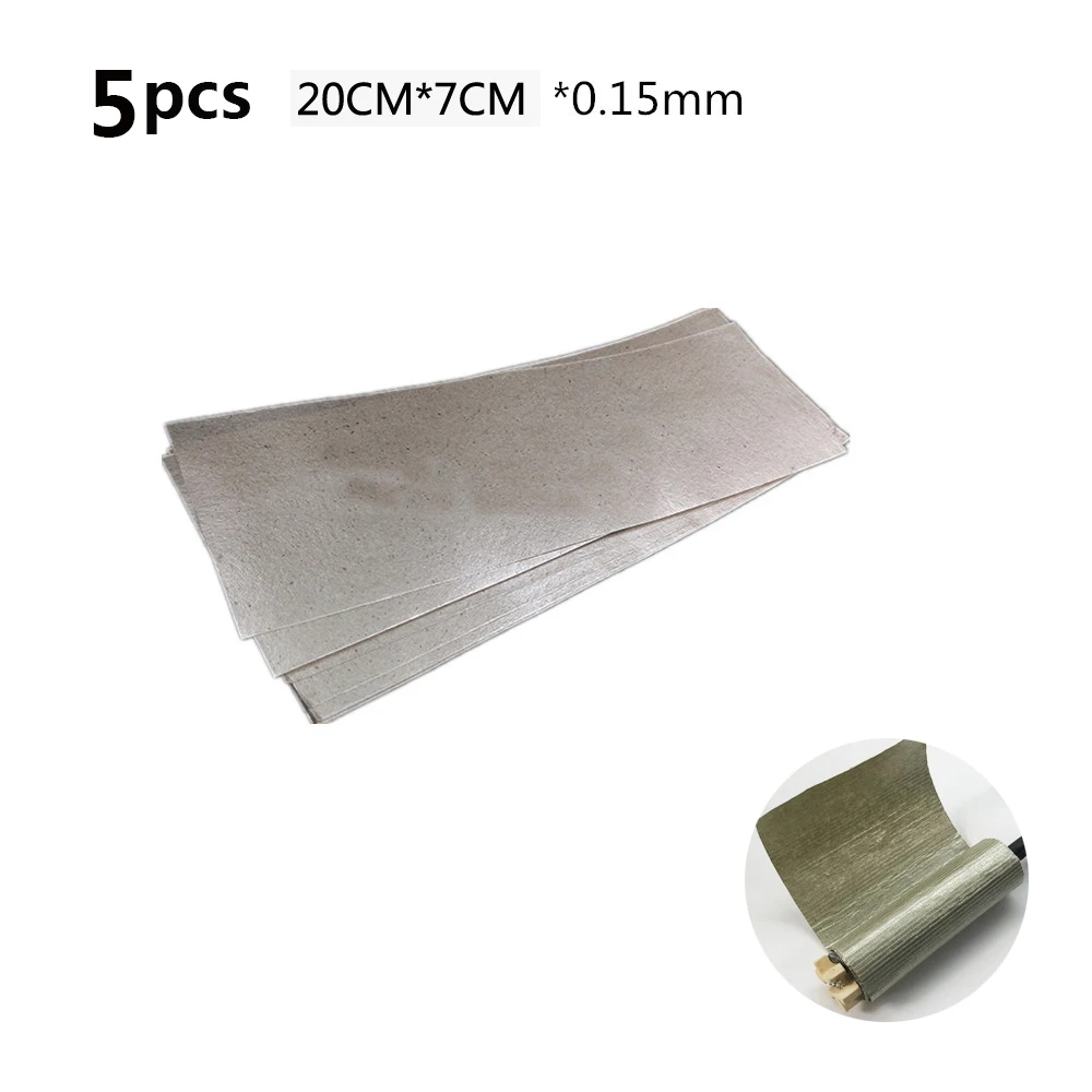 

5pcs High temperature resistant insulating mica mica paper for 858 858D+welding hot air gun heater insulation 7x20cm