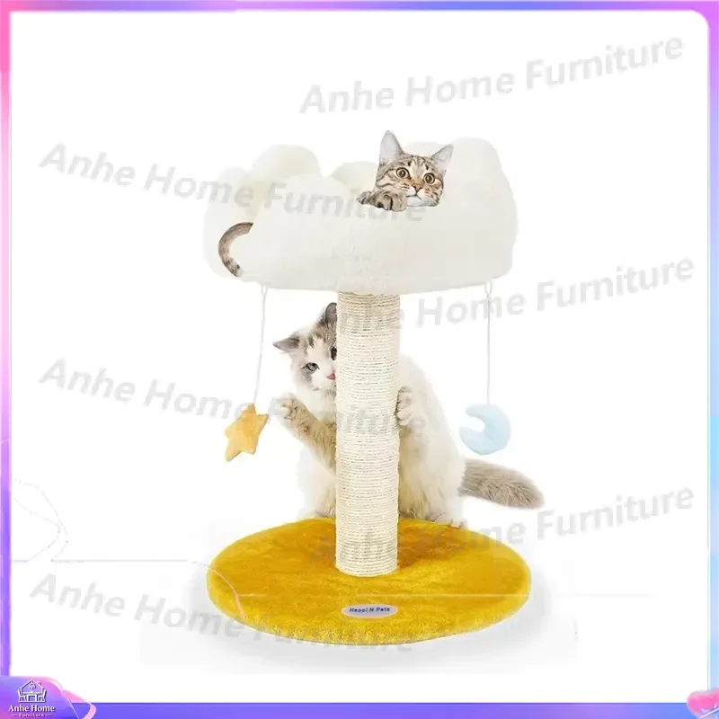 Luxury Cat Tree Climbing Frame with Scratching Post Sword Numb Flower Design for Small Large Cats Pet Play Center Christmas