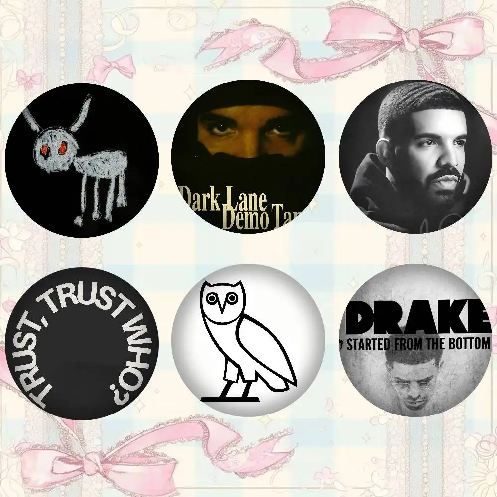 Rapper D-Drake Anime Brooches Cute Cartoon Badge Jacket Jeans Lapel Pin Gift Accessorie