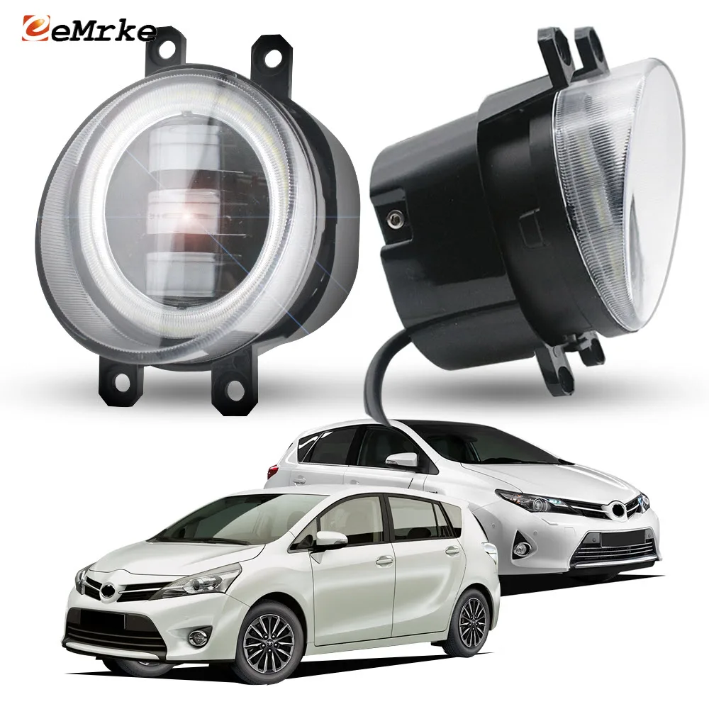 

Drive Safer Tonight ! Led Fog Light Assy Lens Angel Eye DRL Car PTF for Toyota Auris E180 Verso R20 2012 2013 2014 2015 2016