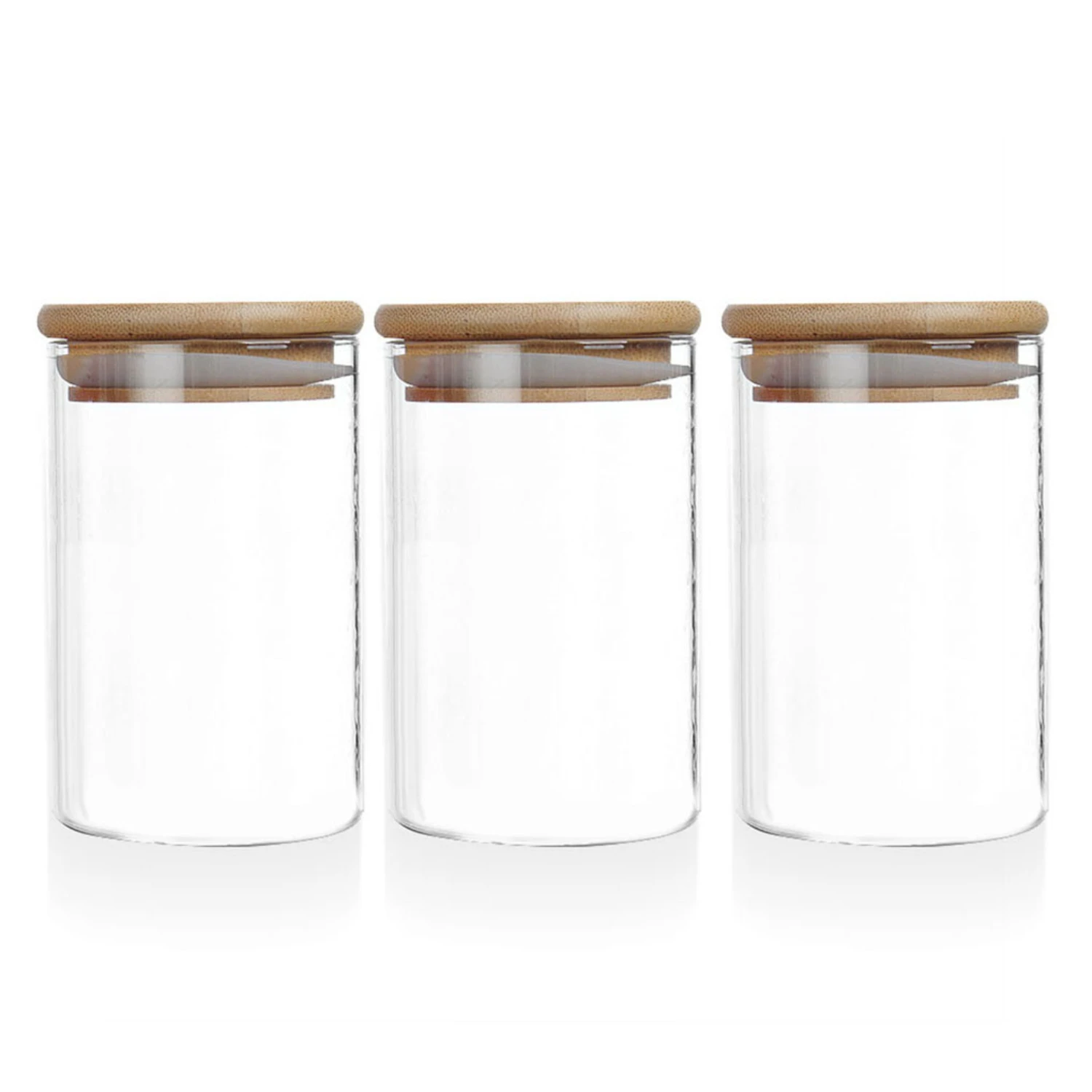 Elevate your food storage game with these stylish and modern glass jars. A must-have for home chefs, these durable and airtight 