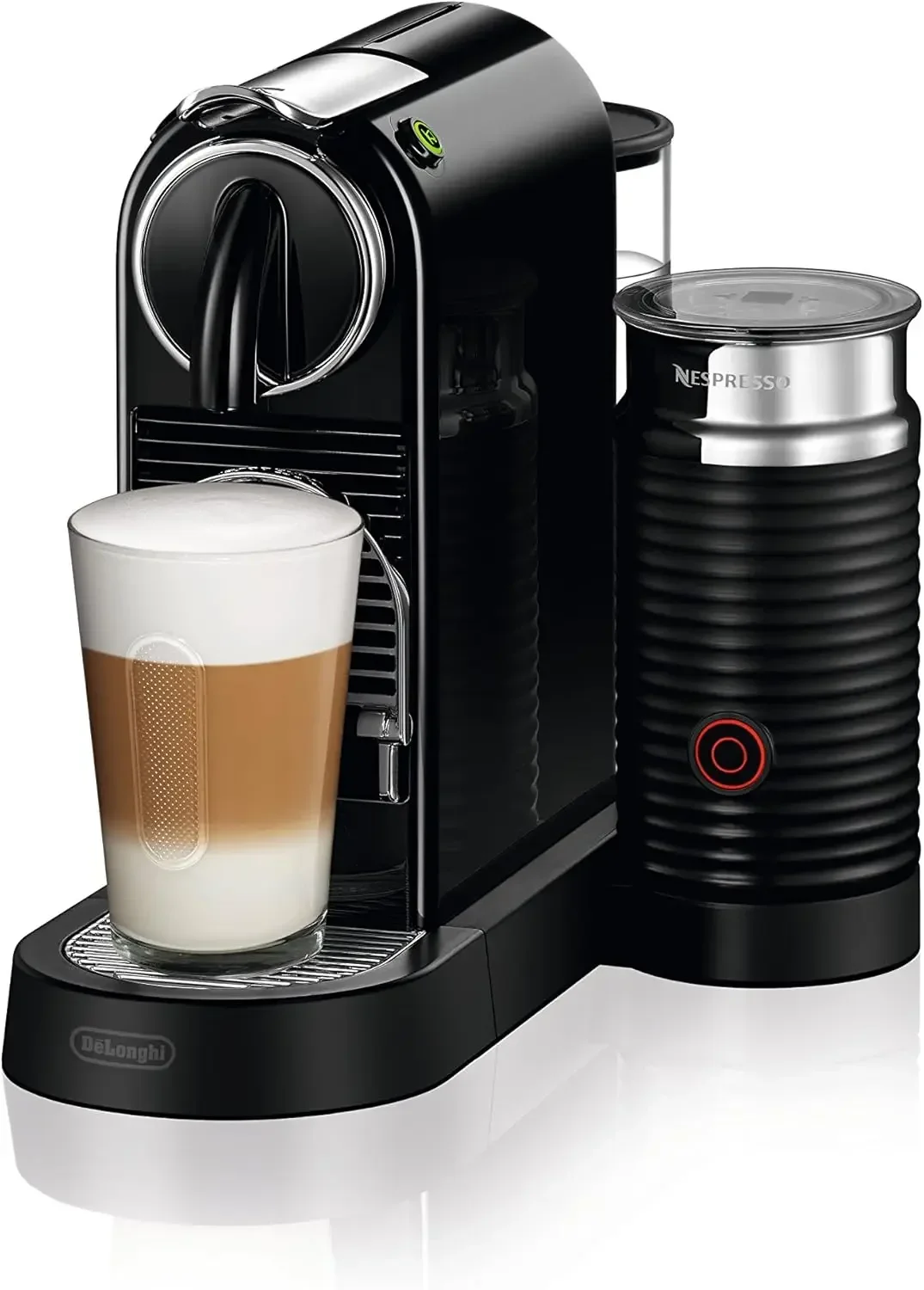 DeLonghi Nespresso CitiZ Coffee Espresso Machine with Milk Frother Black Compact 9.3x14.6x10.9in