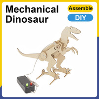 DIY Dinosaur Making RC Dinosaur Tyrannosaurus Rex Triceratops Handmade Materials Assembling Dinosaur Model Puzzle Learning Toys