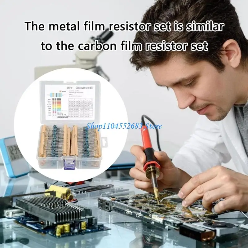 

Y6GD 1/8W 0.25W Film Resistor with Storage Box Electronic Component 2600pcs Resistor