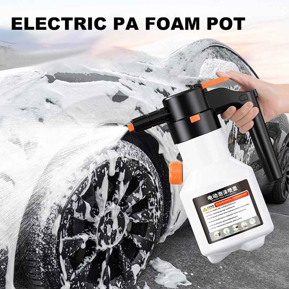 Electric Foam Sprayer 2L Foam Generator For Car Wash 2600mAh Lithium Battery Foam Lance Endurance Car Wash Towel Foam Wash 8BAR