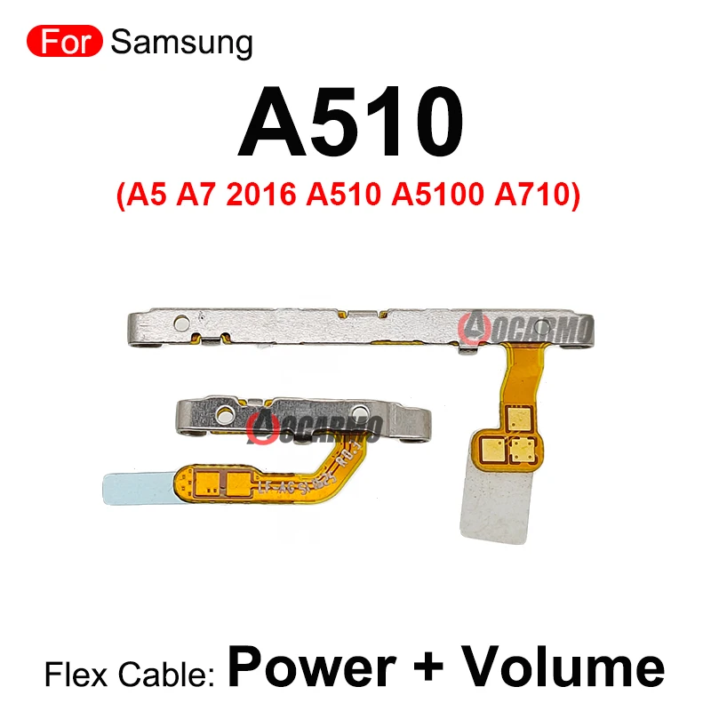 Power Button Volume On Off Flex Cable For Samsung Galaxy A5 A7 2016 A510 A5100 A710