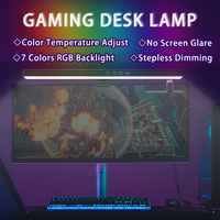 Eye-Care Monitor Light Bar USB Stepless Gaming LED RGB Screen Hanging Light Curved/Straight PC Laptop E-Reading Study Desk Lamp