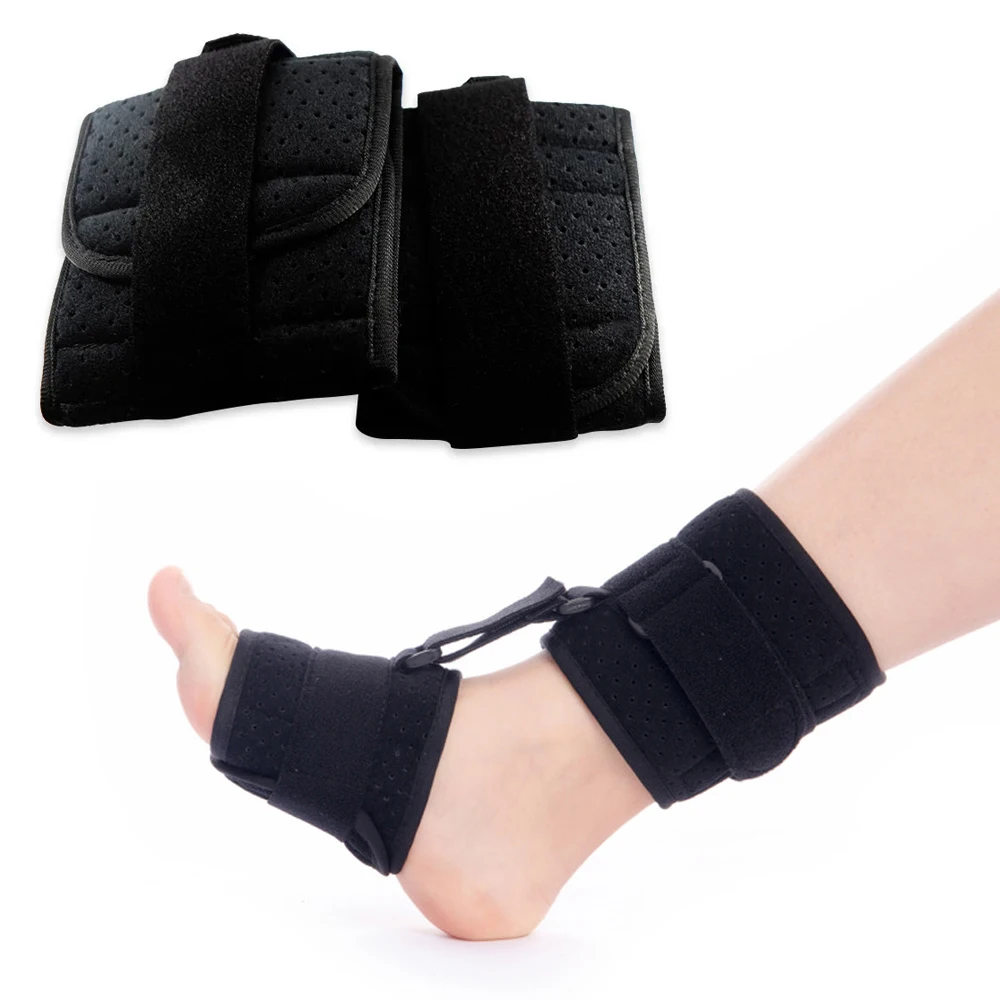 

1PCS Adjustable Plantar Fasciitis Night Splint Foot Drop Orthosis Stabilizer Brace Support Night Splints Pain Relief Black