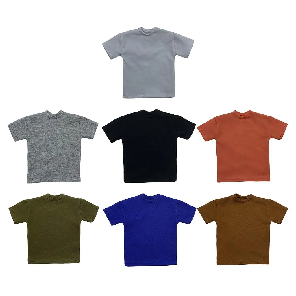 1:1/6 Sport Clothing Casual Short Sleeve T-Shirt for 12'' Action