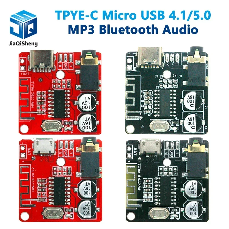 Bluetooth Audio Receiver Board Bluetooth 5.0 MP3 Lossless Decoder Board Wireless Stereo Music Module 3.7-5V XY-BT-Mini