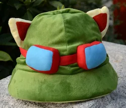 2021 High Quality Warm Hat Game LOL Swift Scout Teemo Cosplay Hat High Quality Plush Cute Teemo Cap Cosplay Props Beanies