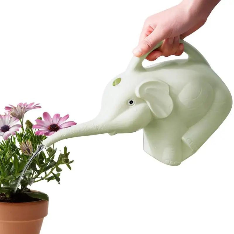 Cute Plastic Elephant Shape Watering Pot Can Plant Outdoor Irrigation Home Accessories Gardening Tools Equipment Garden Supplies