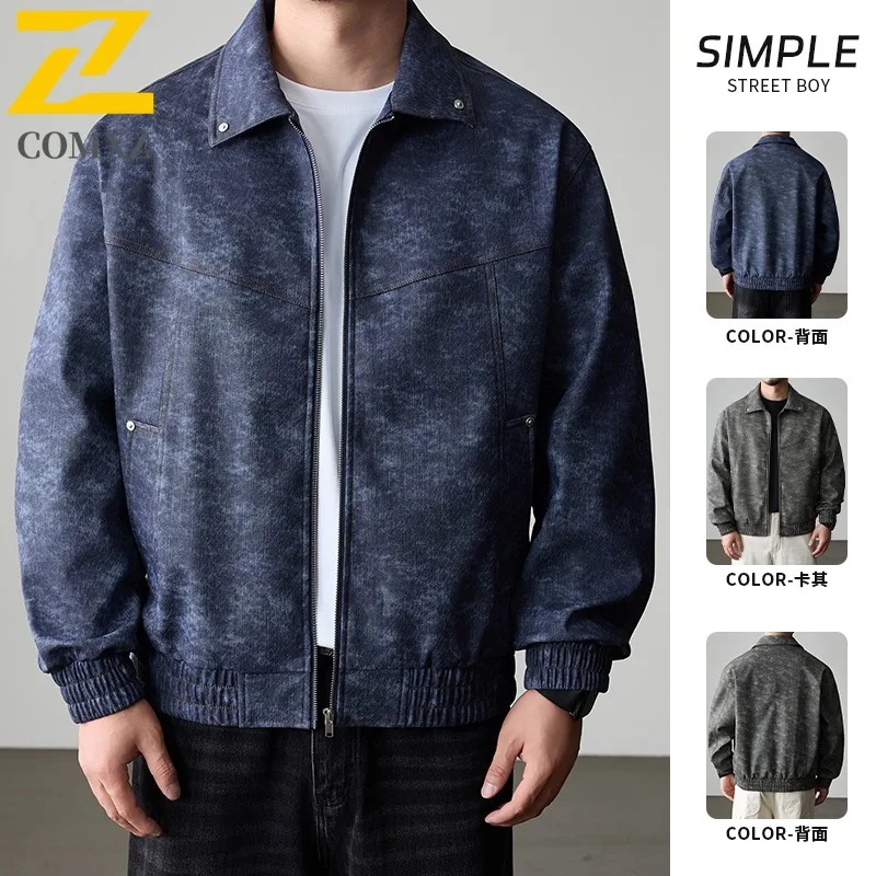 COMXZ 2025 Motorcycle Jacket Autumn Winter New Trendy Hunting Wear Resistant Coat Casual Plus Size Windproof Mens Jackets