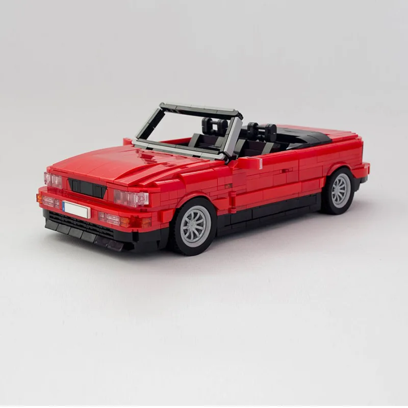 Speed Hypercar Model MOC Building Bricks 80 V6 Convertible Car Modular Technology Gifts Holiday Assemble Children Toys Suit