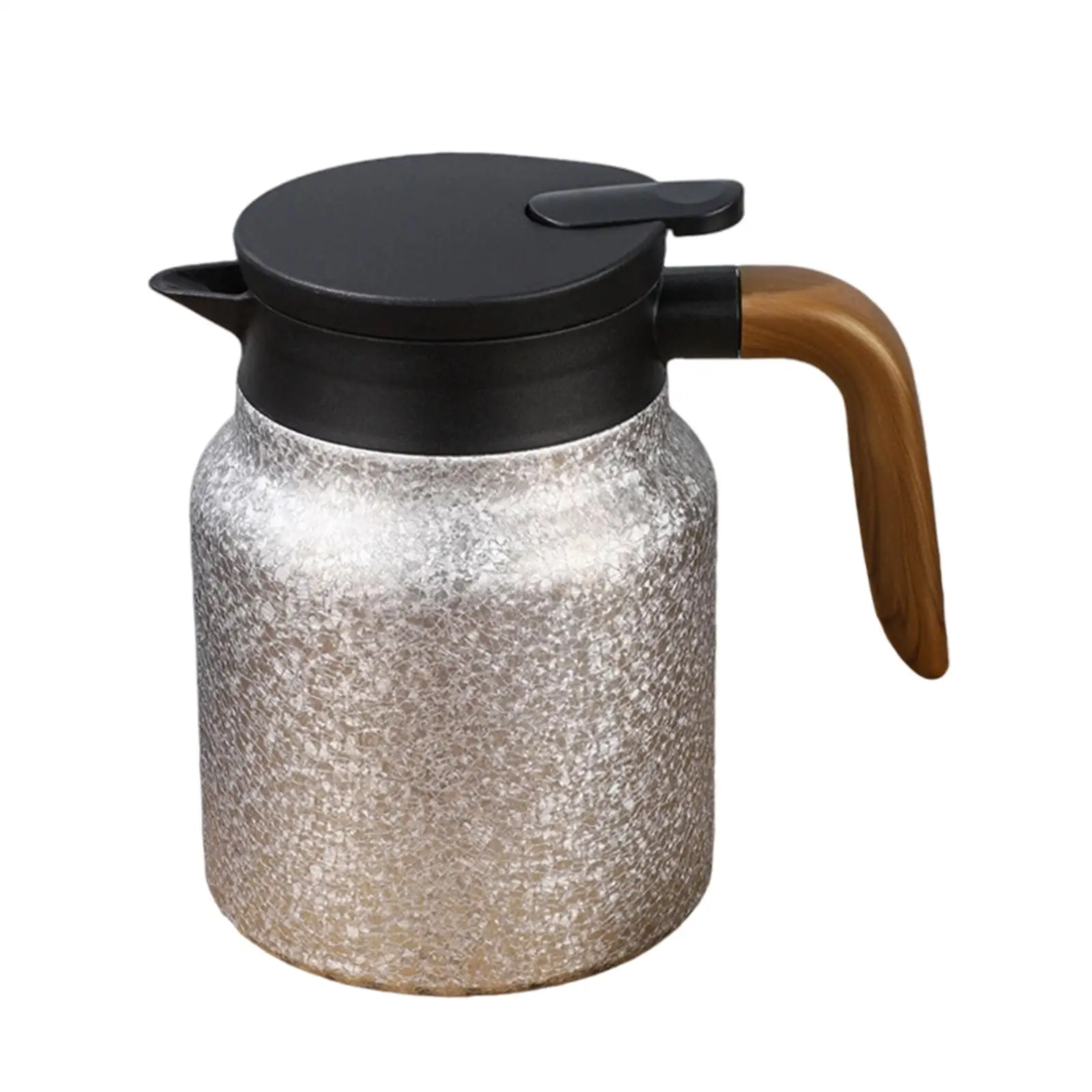

Thermal Carafe Hot Water Bottle with Strainer Compact Flat Bottom Large Capacity Insulation Teapot for Outdoor Kitchen Office