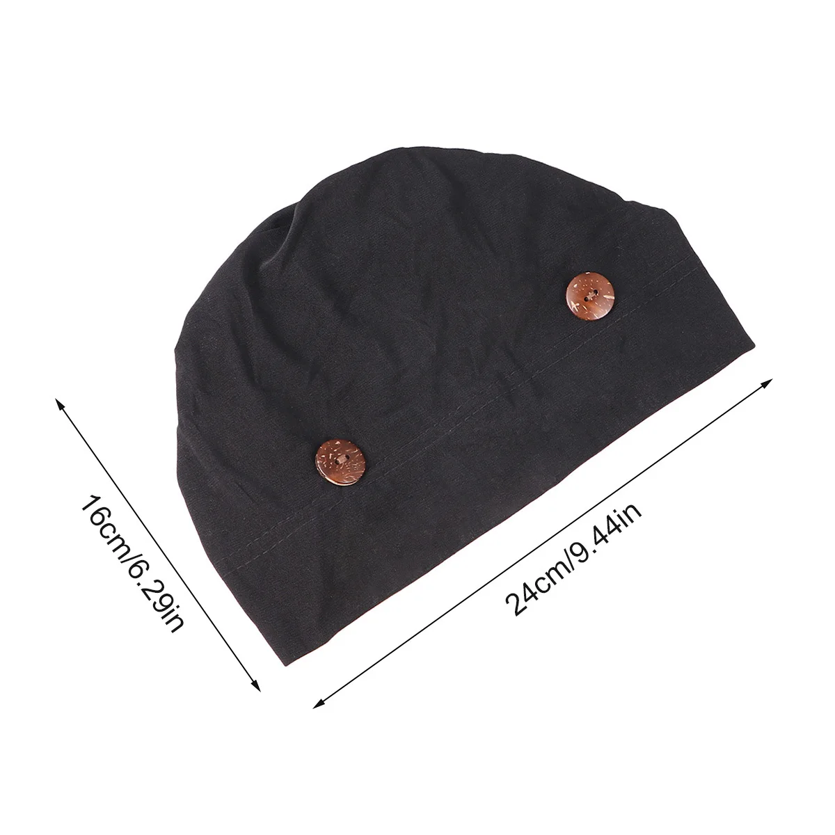 Dames Hoofddoek Zwart Polyester Stretch Chemotherapie Zonnebrandcrème Multifunctionele Hoed Lichtgewicht Ademend Stijlvol Binnen Buiten