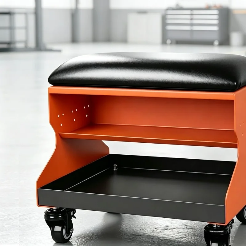 Storage Repair Tool Stool Automotive Mechanic Portable Bench with Wheels Tool Deposit Stool Auto Maintenance Repair Work Stools