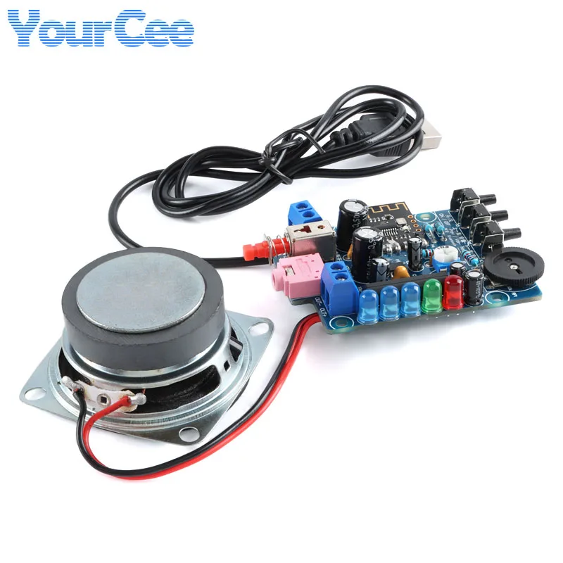 HU-009 BLE Speaker Electronic Component DIY Kit 2Inch 3W HU-044 HU-055 HU-023 Mono/Dual Stereo Mini Speaker Suit with Shell