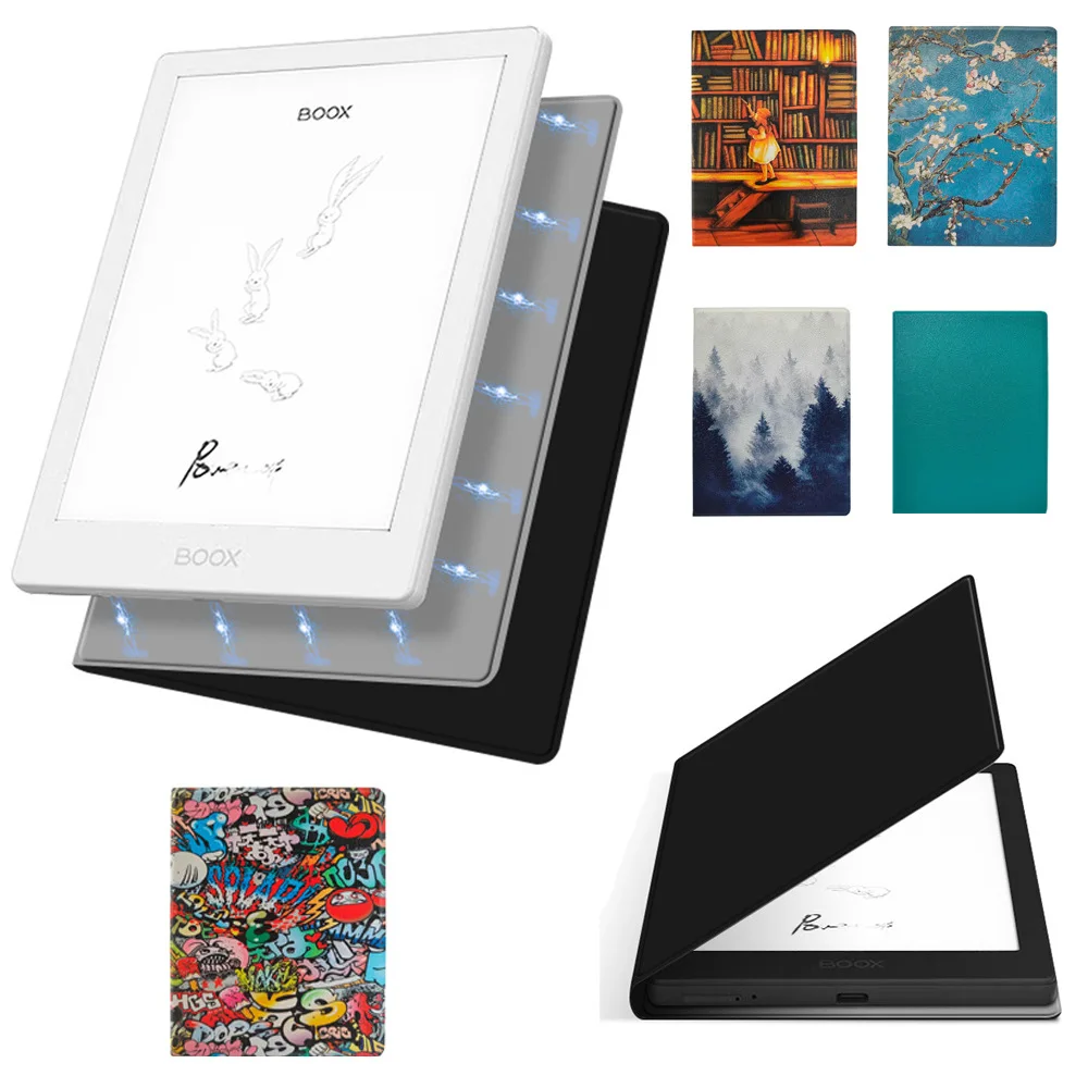 Étui pour Onyx Boox Go 6(Gen II)/Boox Go 6/Poke 5/5S/Poke6/6s/Poke 7/7Pro, adsorption magnétique, ultra fin, folio, couverture intelligente
