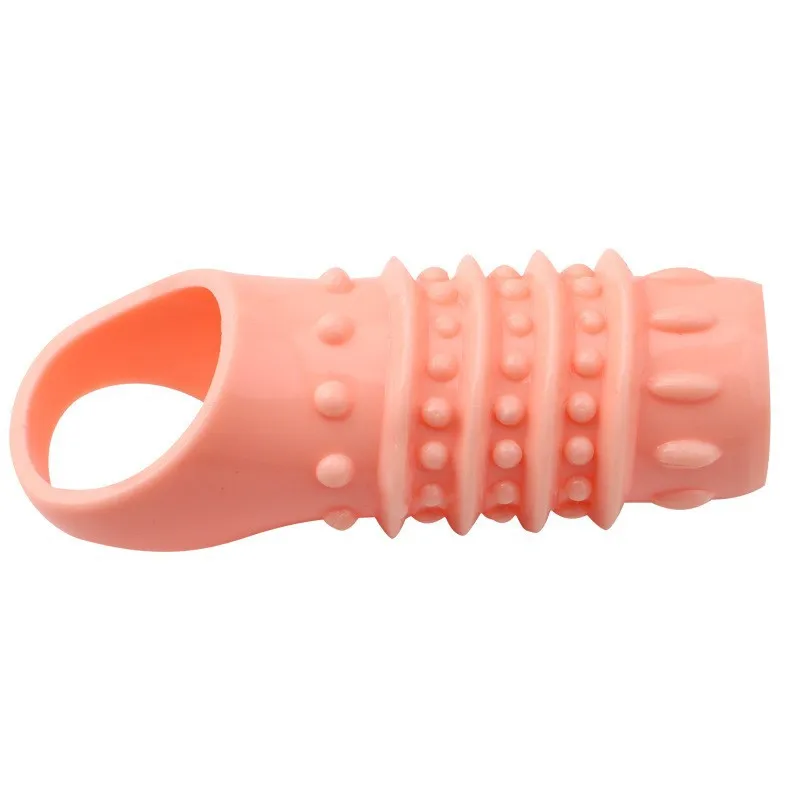 Reusable Condom Penis Sleeve Male Enlargement Time Delay Spike Clit Massager Cover With Spike G Point Stimulation Adult Sex Toy