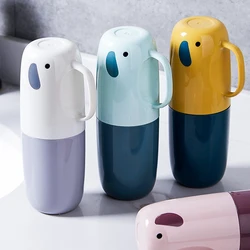 Travel Portable Toothbrush Cup Bathroom Toothpaste Holder Storage Case Box Organizer Travel Toiletries Storage Cup New Creative