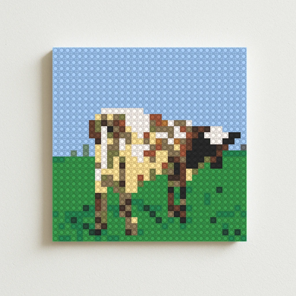 

Rock Band Pixel Art Brick Mosaic Set of P-PinK F-Floyd Popular Rock Album Handmade Wall Art Perfect Gift DIY Building Blocks