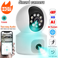 New 2K Dual Lens Wifi PTZ IP Security Camera Auto-Tracking Home Baby Monitor 2 Way Audio Wireless CCTV Video Surveillance Camera