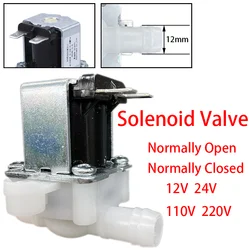 Dc 12V 24V 220V plastikowy zawór elektryczna cewka normalnie zamknięty zawór elektromagnetyczny ciśnienia zawór wlotowy przełącznik przepływu wlotowego