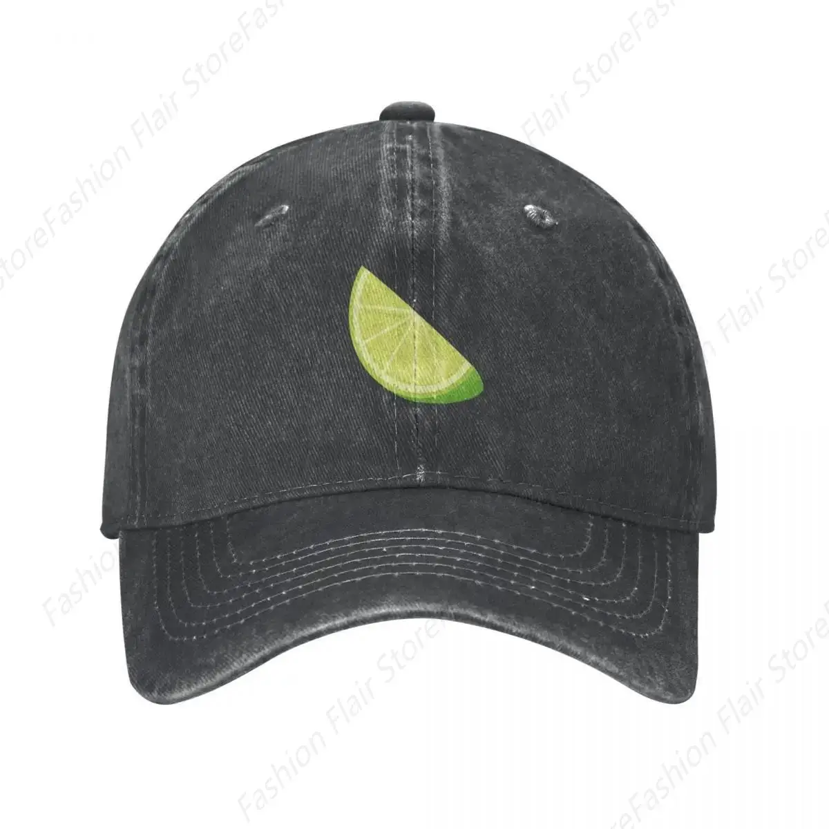 Lime Slice Cowboy Hat Sports Cap Sunscreen Hood For Girls Men's