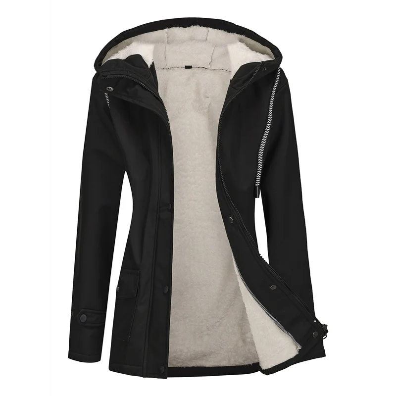 

PORK-Женская водонепроницаемая куртка от дождя, ветровка с капюшоном, плащ для пеших прогулок, путешествий на открытом воздухе