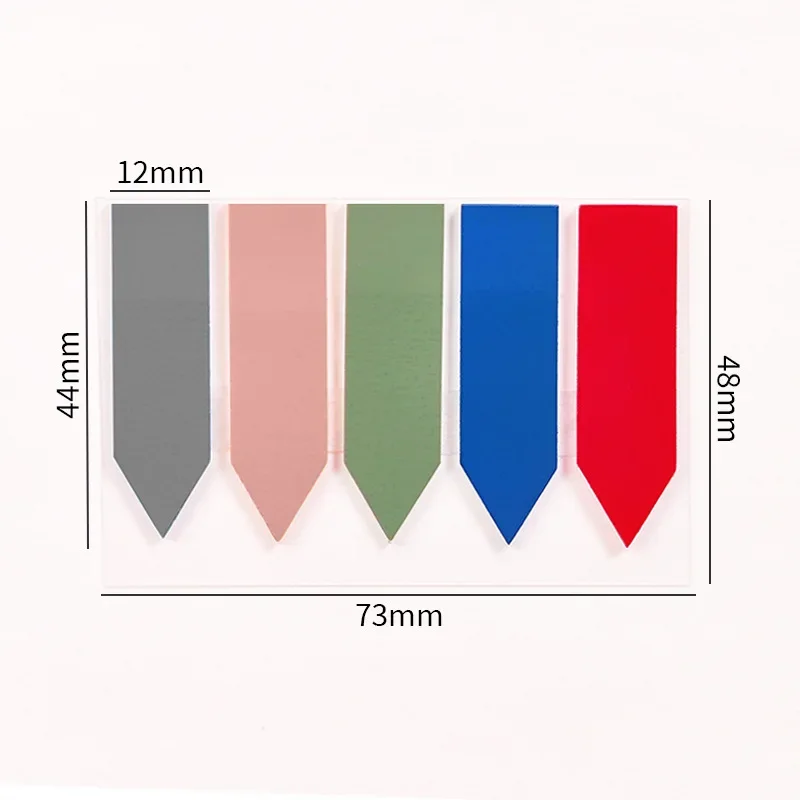 125sheets/pc Memo Pad Index Label Translucent Sticky Note Waterproof Office Accessories Notepad for Staff Students Supplies