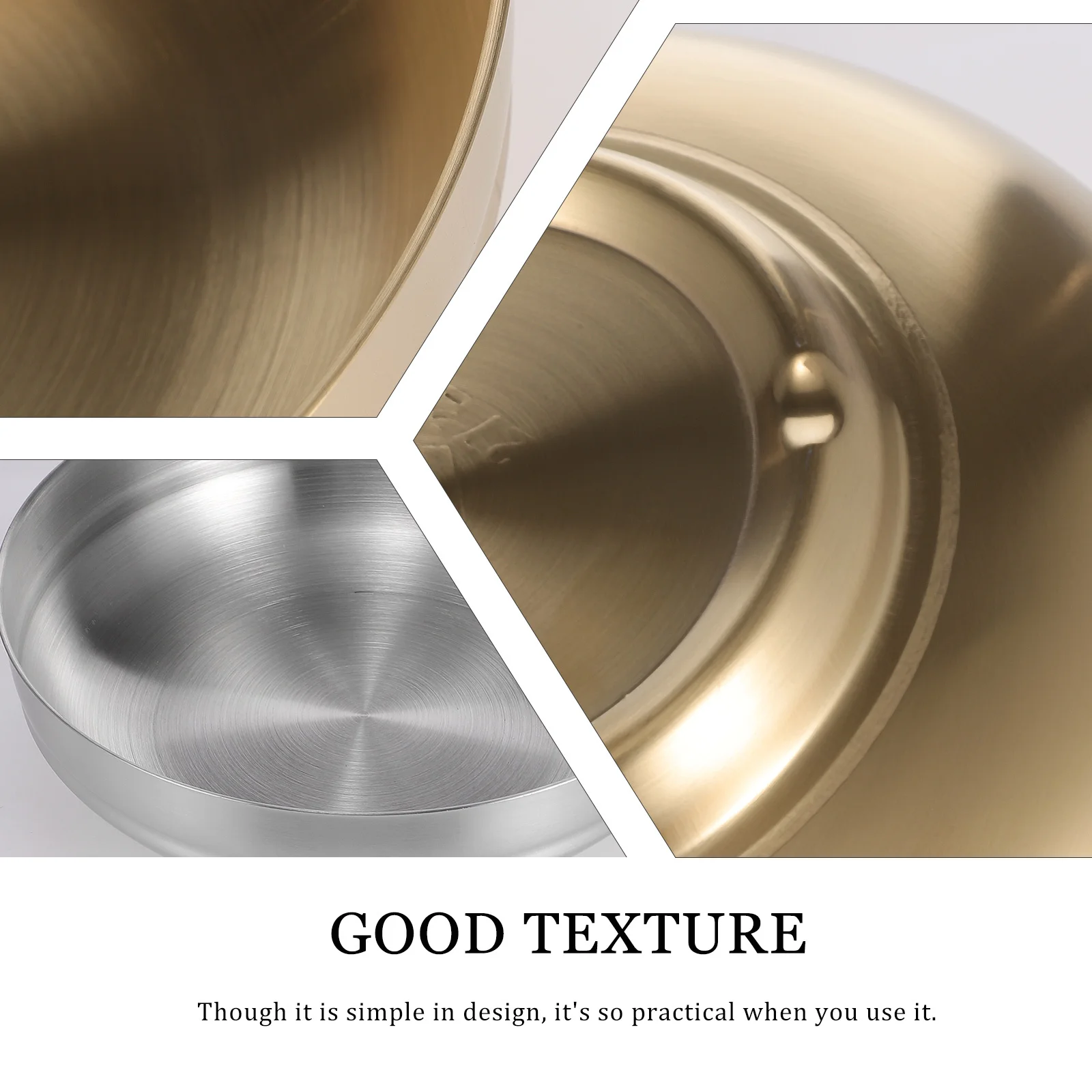 

2Pcs Stainless Steel Creative Noodle Bowl Elegant Look Bar Restaurant Instant Soup Mixed Rice Tableware Kitchen Ramen Bowl