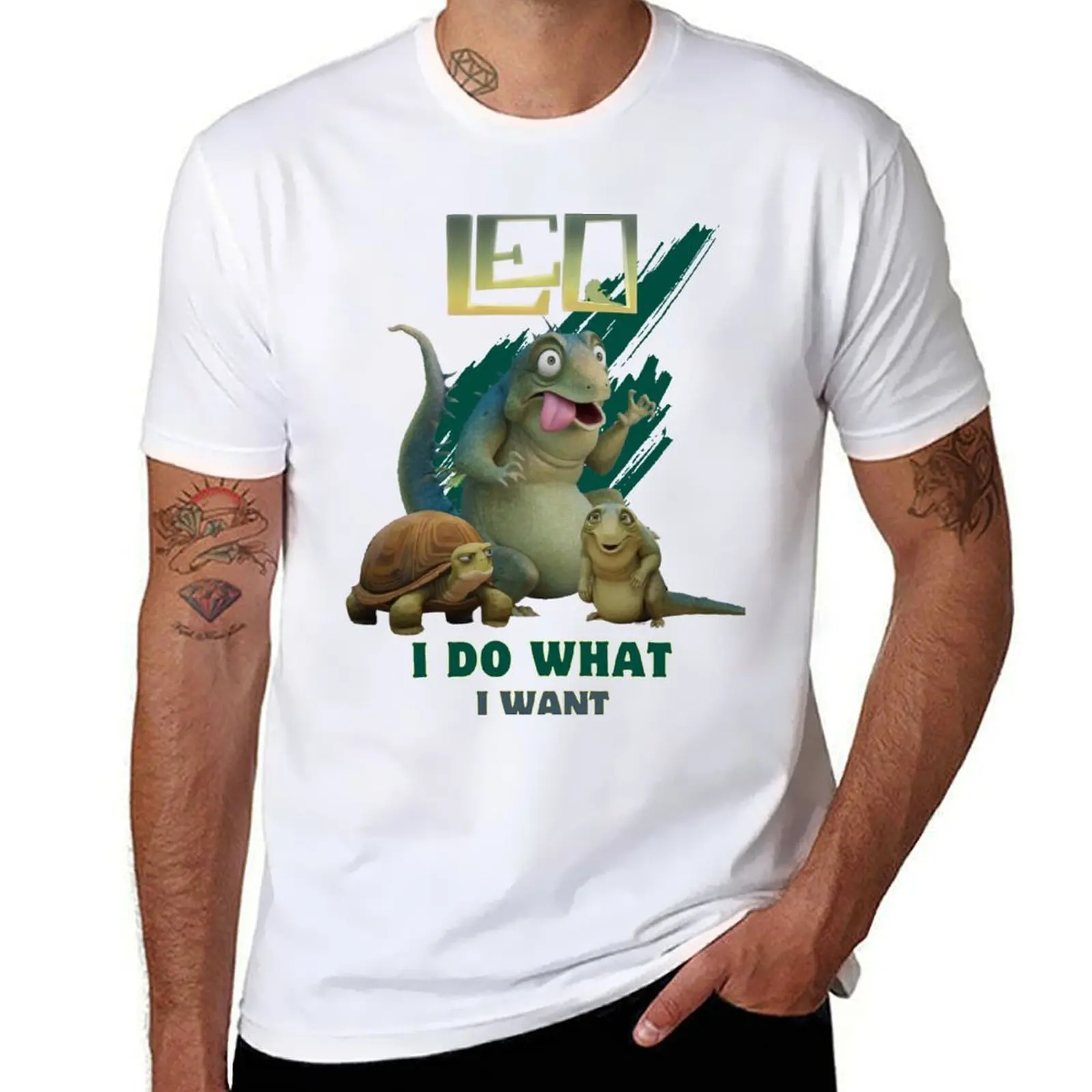 Camiseta Leo (película americana 2023), camisetas con estampado personalizado para hombre, camiseta divertida de algodón