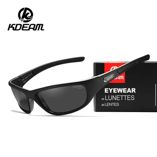 Imagen 1 del producto KDEAM gafas de sol polarizadas de moda para hombre, montura TR90 de alta calidad, gafas coloridas para conducir y pescar con caja Original