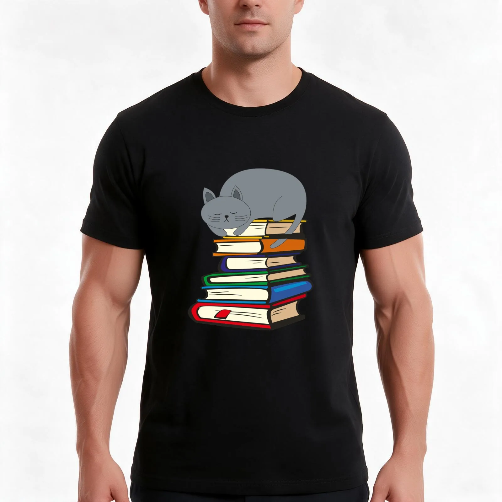 How to Chill Like a Cat T-Shirt, Summer Casual Cotton Tee, Oversized Streetwear Tops, Vintage Graphic Print, Unisex Men Women