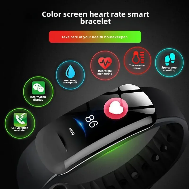 Smart watch C1 Plus Bluetooth Wristband Motion Pedometer Bracelet Alarm Clock Color Screen Multi Functional GTS Smartwatch Pro