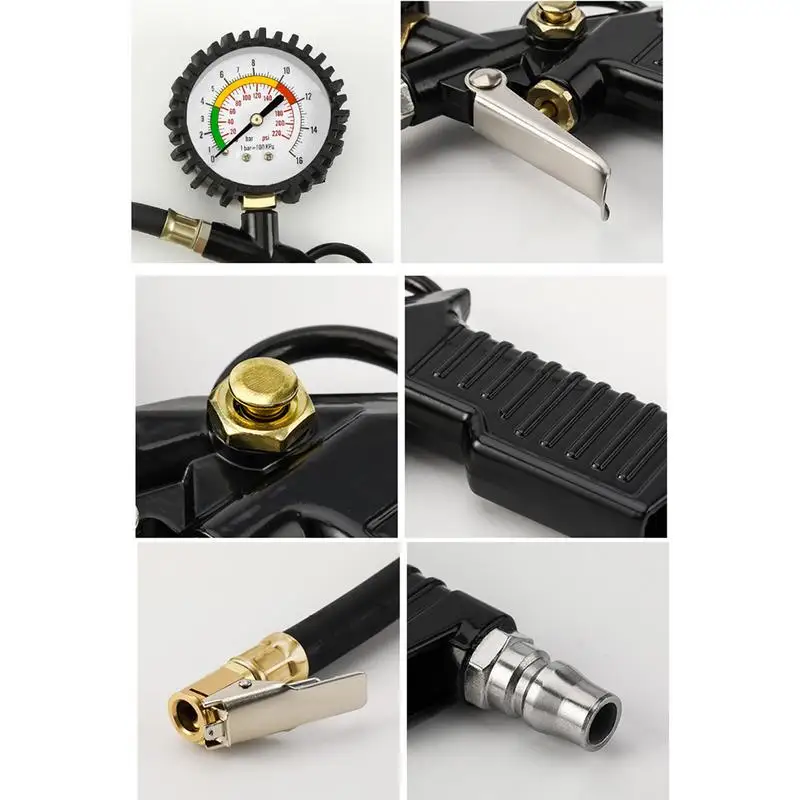 Car Tire Pressure Gauge Tyre Deflation Pointer Auto Tire Inflation Pressure Gauge Measurement High Precision Meter Detector